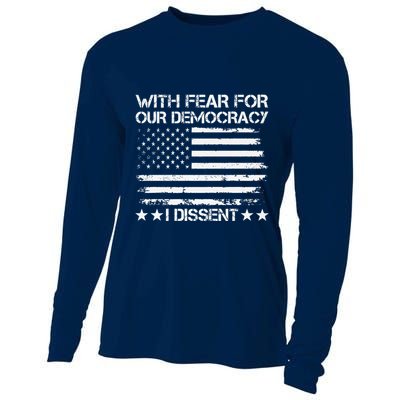 With Fear For Our Democracy I Dissent Presidential Immunity Premium Cooling Performance Long Sleeve Crew