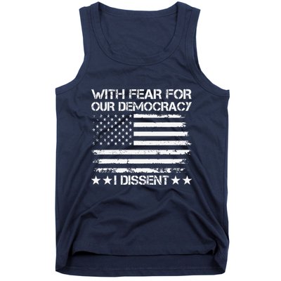 With Fear For Our Democracy I Dissent Presidential Immunity Premium Tank Top