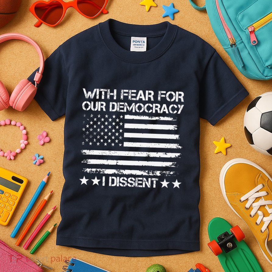 With Fear For Our Democracy I Dissent Presidential Immunity Premium Kids T-Shirt