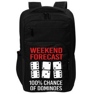 Weekend Forecast Funny Domino For  Impact Tech Backpack