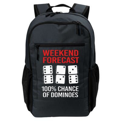 Weekend Forecast Funny Domino For  Daily Commute Backpack