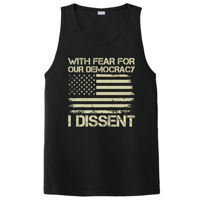 With Fear For Our Democracy I Dissent PosiCharge Competitor Tank