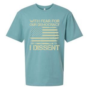 With Fear For Our Democracy I Dissent Sueded Cloud Jersey T-Shirt