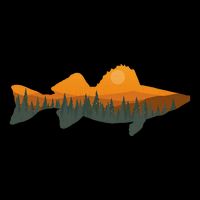 Walleye Fishing Forest Nature Wildlife Fisherman Impact Tech Backpack