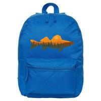 Walleye Fishing Forest Nature Wildlife Fisherman 16 in Basic Backpack