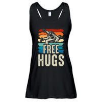 Wrestling Funny Free Hugs Wrestling Ladies Essential Flowy Tank