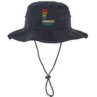 With Fear For Our Democracy I Dissent Vintage Bucket Hat