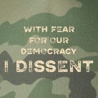 With Fear For Our Democracy I Dissent Legacy Tie Dye Trucker Hat