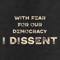 With Fear For Our Democracy I Dissent Cool Comfort Performance Bucket Hat