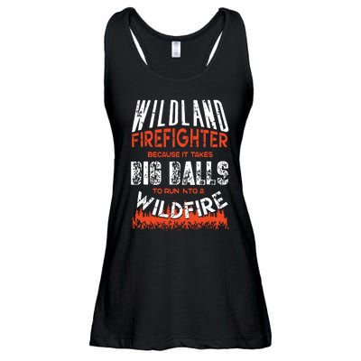 Wildland Firefighter Fireman Firefighting Quote Ladies Essential Flowy Tank