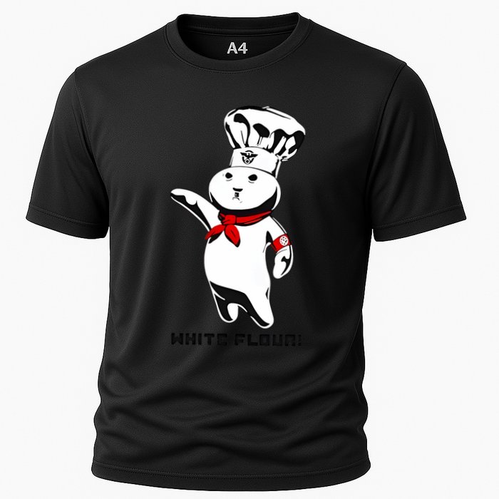 White Flour Funny Cooling Performance Crew T-Shirt