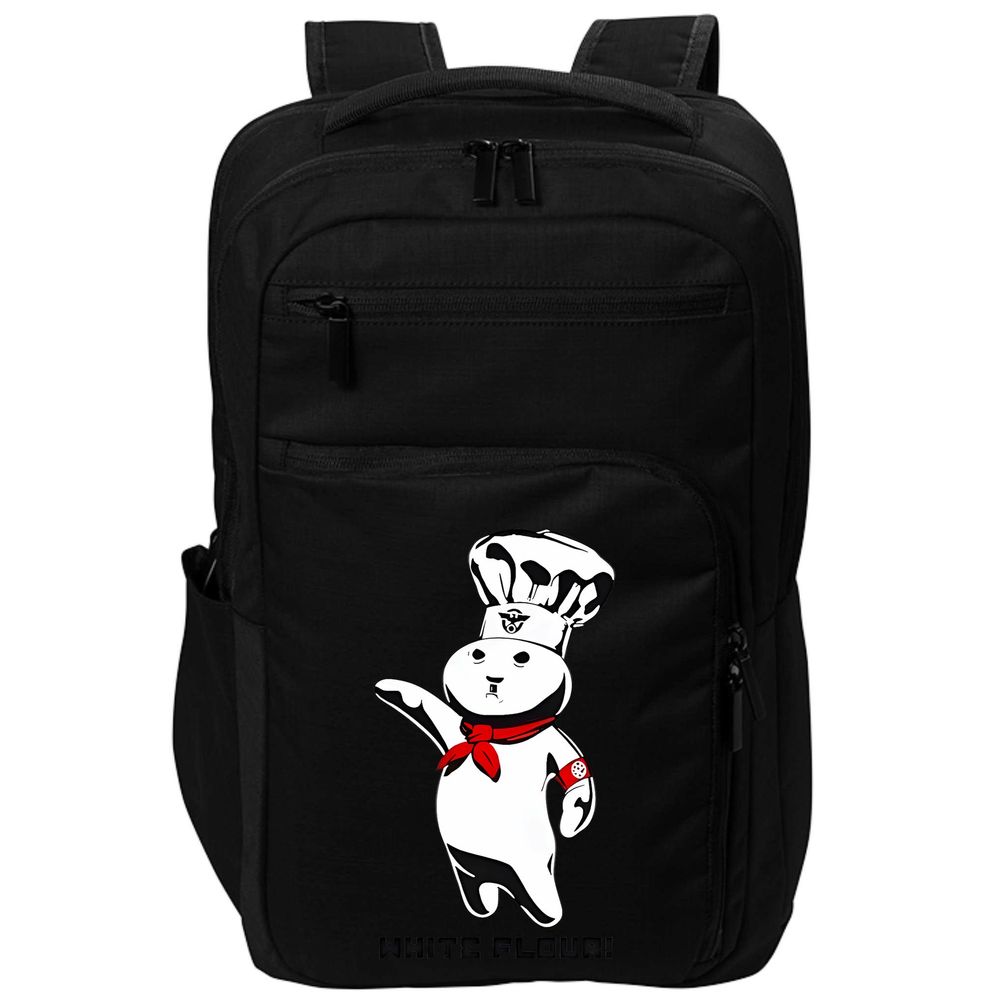 White Flour Funny Impact Tech Backpack