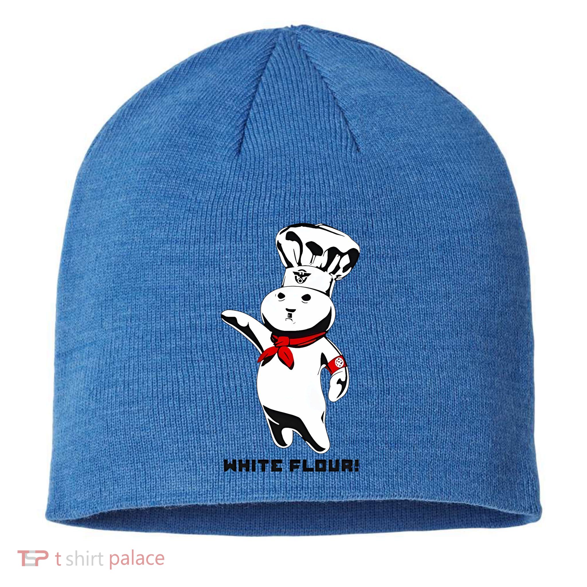 White Flour Funny Sustainable Beanie