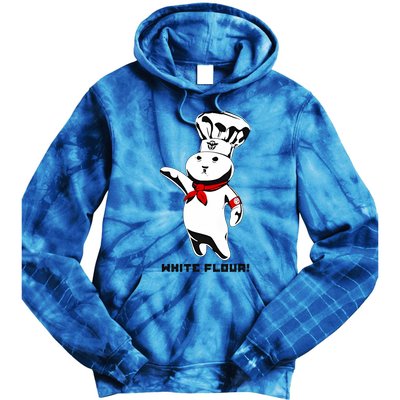 White Flour Funny Tie Dye Hoodie
