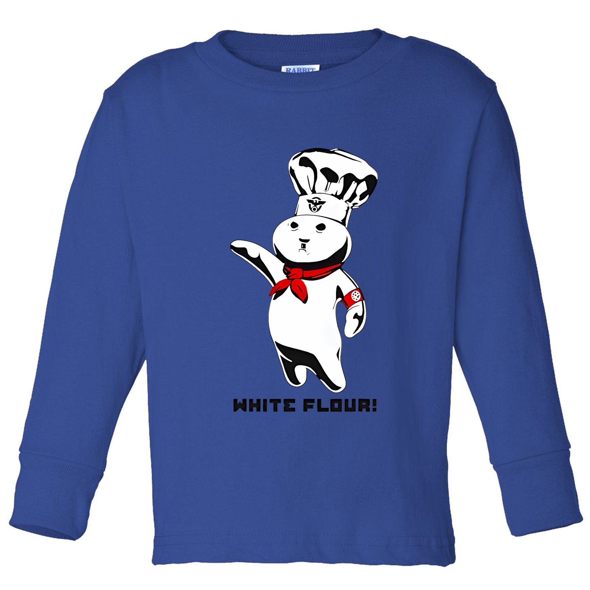 White Flour Funny Toddler Long Sleeve Shirt