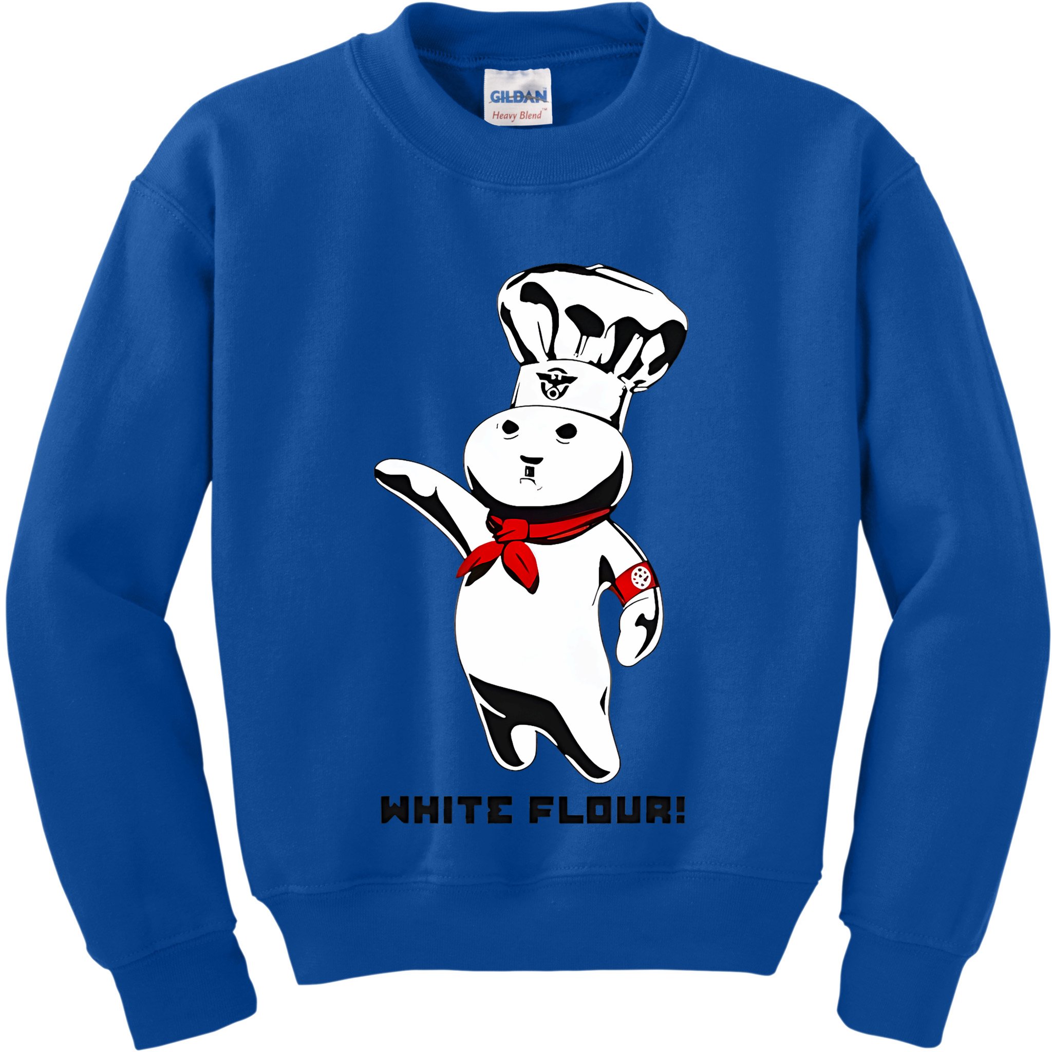 White Flour Funny Kids Sweatshirt