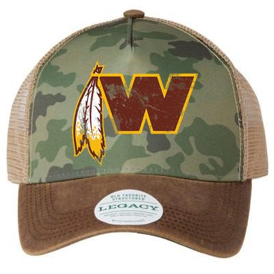 W.A.S.H.I.N.G.T.O.N Football Feather Washington D.C. Football Legacy Tie Dye Trucker Hat