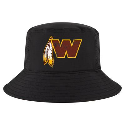 W.A.S.H.I.N.G.T.O.N Football Feather Washington D.C. Football Cool Comfort Performance Bucket Hat