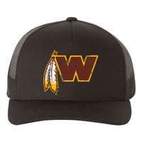 W.A.S.H.I.N.G.T.O.N Football Feather Washington D.C. Football Yupoong Adult 5-Panel Trucker Hat