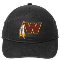 W.A.S.H.I.N.G.T.O.N Football Feather Washington D.C. Football 7-Panel Snapback Hat