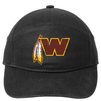 W.A.S.H.I.N.G.T.O.N Football Feather Washington D.C. Football 7-Panel Snapback Hat