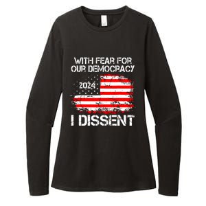 With Fear For Our Democracy I Dissent Womens CVC Long Sleeve Shirt