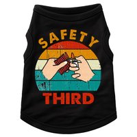 Warning Fireworks Firecrackers Safety Third 4th Of July Doggie Tank