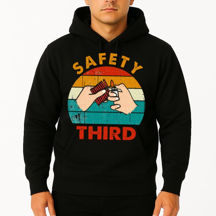 Warning Fireworks Firecrackers Safety Third 4th Of July Hoodie
