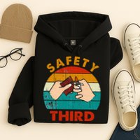 Warning Fireworks Firecrackers Safety Third 4th Of July Hoodie