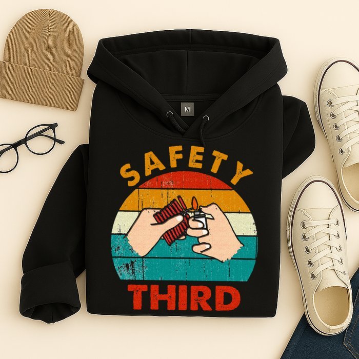 Warning Fireworks Firecrackers Safety Third 4th Of July Hoodie