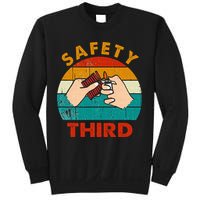 Warning Fireworks Firecrackers Safety Third 4th Of July Sweatshirt