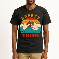Warning Fireworks Firecrackers Safety Third 4th Of July Tall T-Shirt