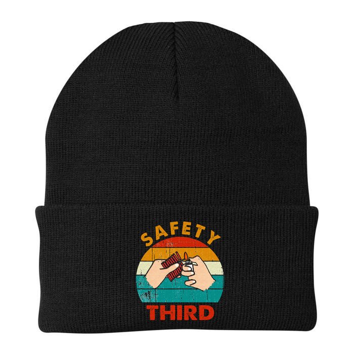 Warning Fireworks Firecrackers Safety Third 4th Of July Beanie