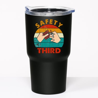 Warning Fireworks Firecrackers Safety Third 4th Of July Tumbler