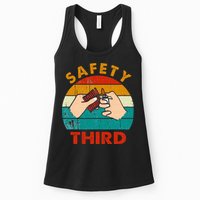 Warning Fireworks Firecrackers Safety Third 4th Of July Womens Tank Top
