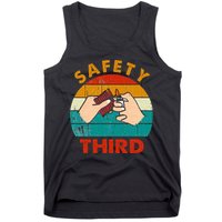 Warning Fireworks Firecrackers Safety Third 4th Of July Tank Top