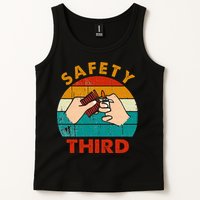 Warning Fireworks Firecrackers Safety Third 4th Of July Tank Top