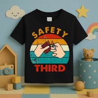 Warning Fireworks Firecrackers Safety Third 4th Of July Toddler T-Shirt
