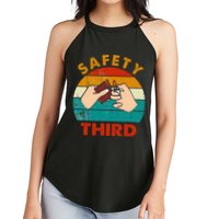 Warning Fireworks Firecrackers Safety Third 4th Of July Women's Perfect Tri Rocker Tank