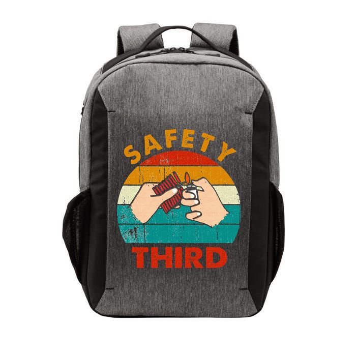 Warning Fireworks Firecrackers Safety Third 4th Of July Vector Backpack