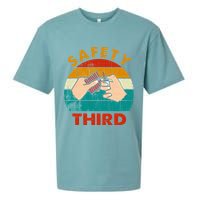 Warning Fireworks Firecrackers Safety Third 4th Of July Sueded Cloud Jersey T-Shirt