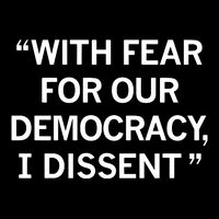 With Fear For Our Democracy I Dissent Performance Shirt