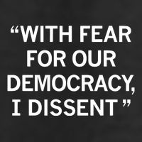 With Fear For Our Democracy I Dissent Microfiber Hand Towel