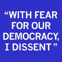 With Fear For Our Democracy I Dissent Button