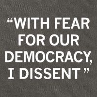 With Fear For Our Democracy I Dissent Cotton Canvas Backpack