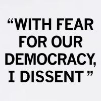 With Fear For Our Democracy I Dissent Garment-Dyed Sweatshirt