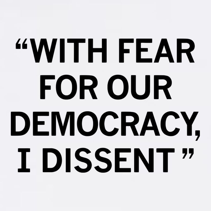 With Fear For Our Democracy I Dissent Garment-Dyed Sweatshirt