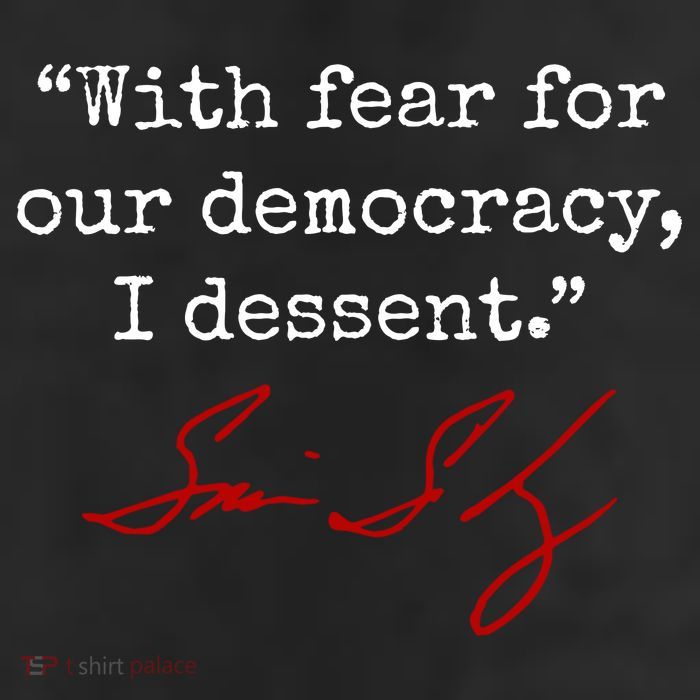With Fear For Our Democracy I Dissent 25L Jumbo Tote