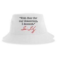 With Fear For Our Democracy I Dissent Sustainable Bucket Hat