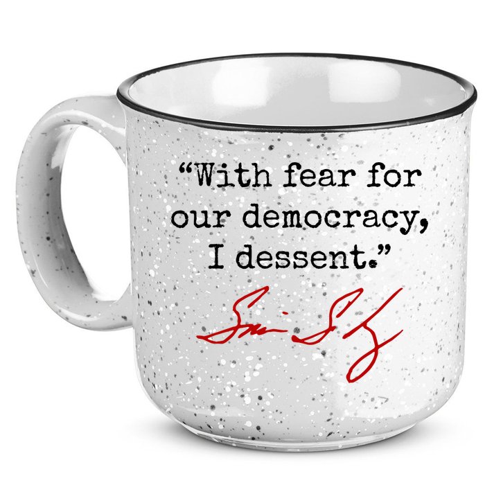 With Fear For Our Democracy I Dissent 15oz Campfire Ceramic Mug